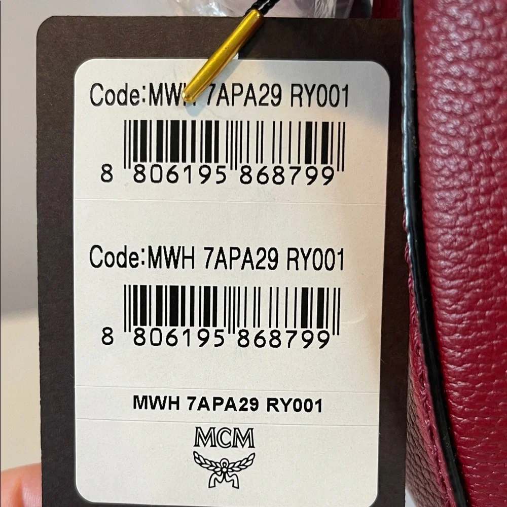 MCM Patricia Red Leather Hobo Shoulder bag - Picture 12 of 15